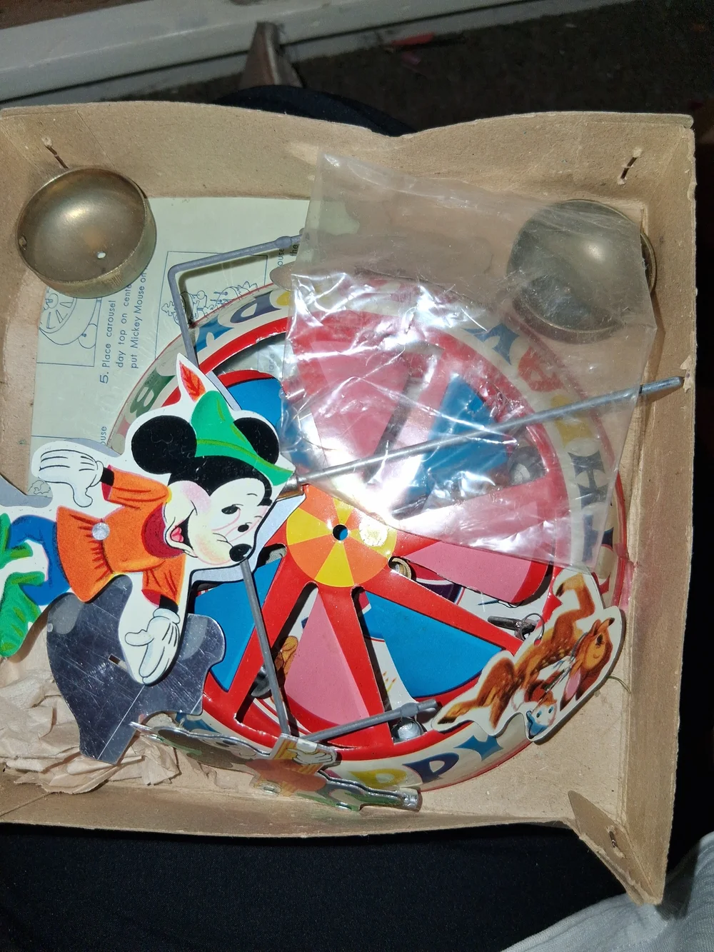 Disney Happy Birthday Carousel Party Decoration - Cream/Blue/Red